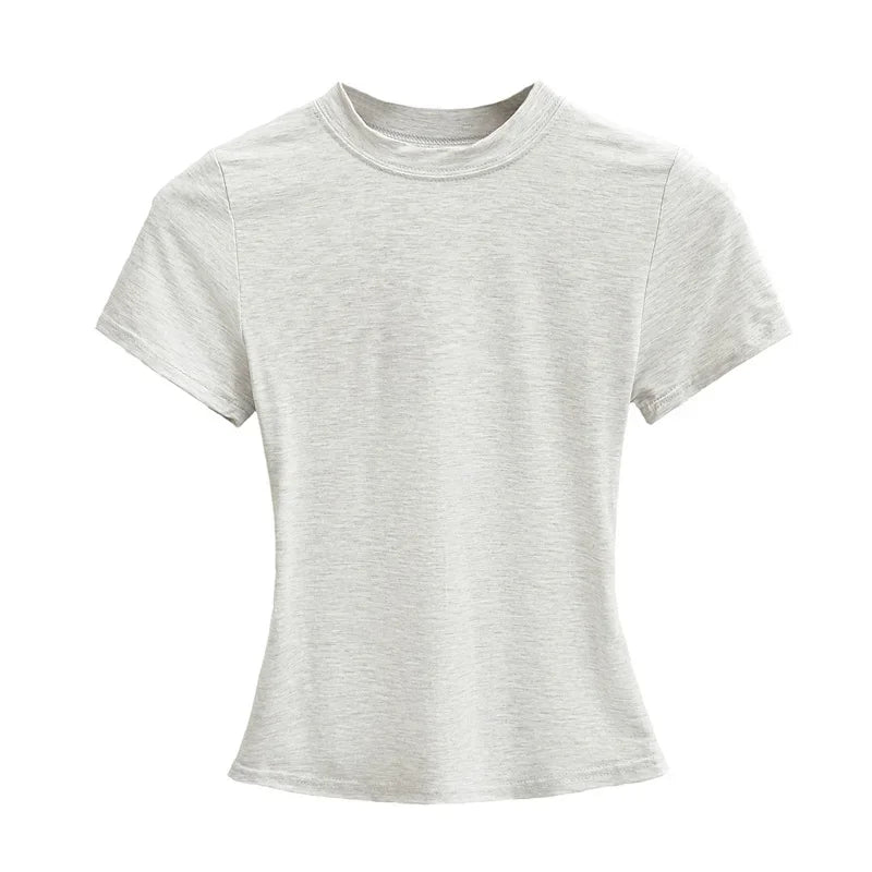 Gray t-shirt on a white background