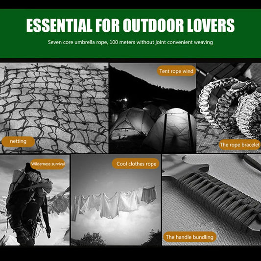 Tactical Outdoor Survival Paracord Rope