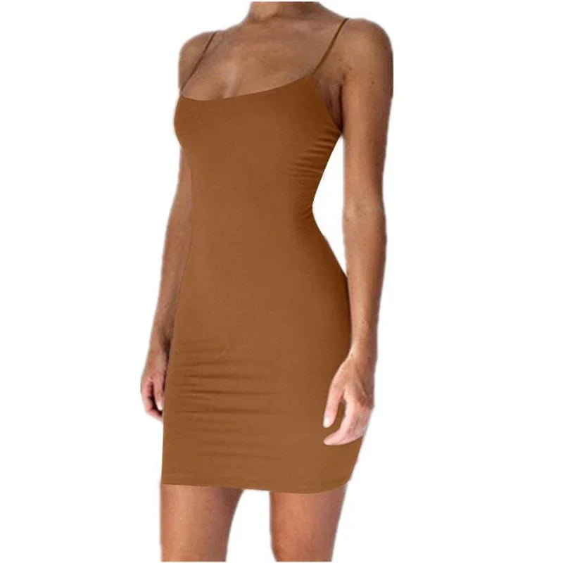 Andrea Spaghetti Strap Mini Dress
