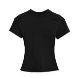 Black t-shirt on a white background
