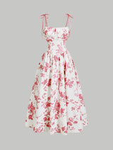 Floral Long A-line Dress