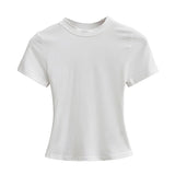 White t-shirt on a white background