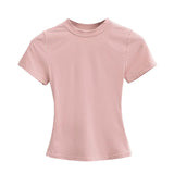 Pink t-shirt on a white background