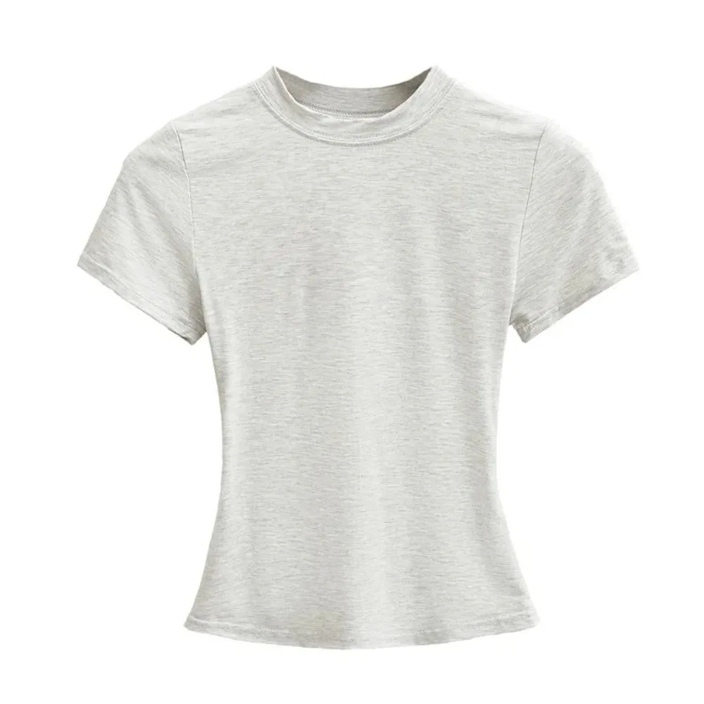 Gray t-shirt on a white background