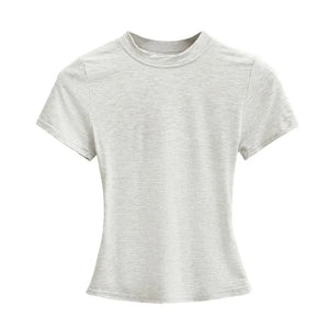 Gray t-shirt on a white background