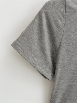 Gray t-shirt on a white background