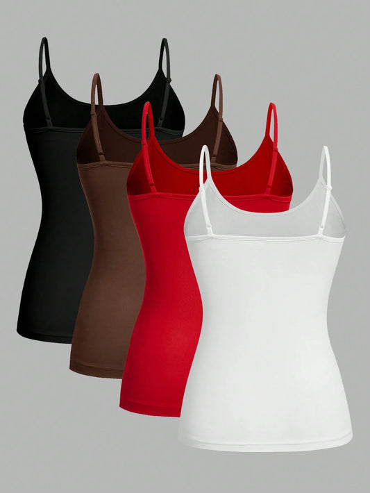 The Essential Camisole Tank Tops Set (4 PCS)