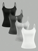 The Essential Camisole Tank Tops Set (4 PCS)