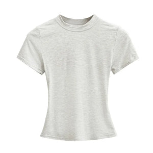 Gray t-shirt on a white background